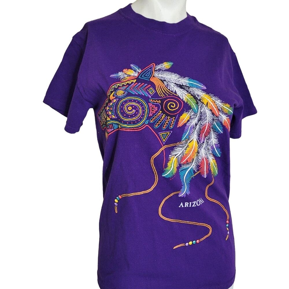 Sportex Apparel Small T-shirt junior puffer paint texture horse feature color